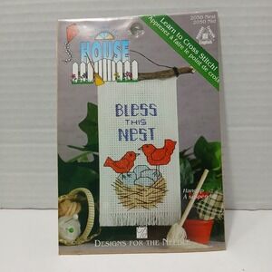 Around the House Designs for the Needle Blessed Nest Cross Stitch #2050 Vtg